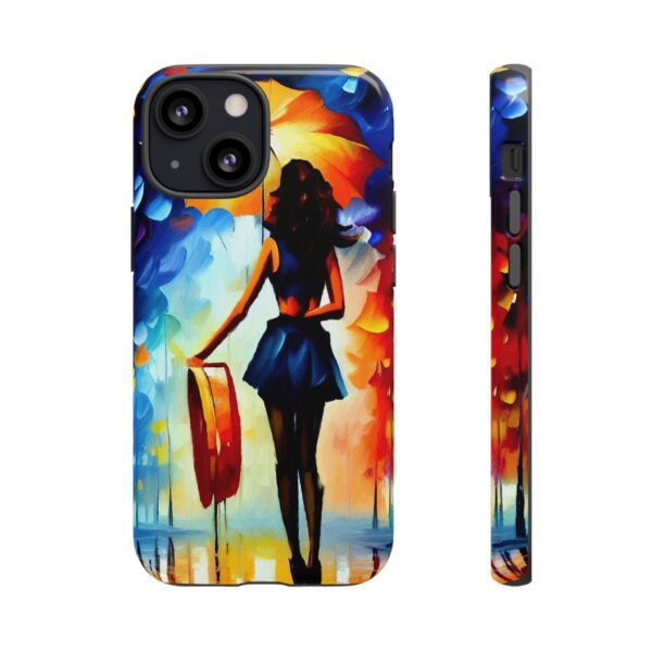 Rainbow Designs Woman With Umbrella On Tough Cases Custom Phone Case For iPhone and Samsung Series - Image 43