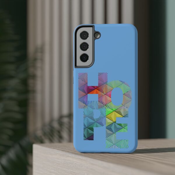 Rainbow Designs "HOPE" On Impact-Resistant Cases For Samsung and iPhone Light Blue - Image 73