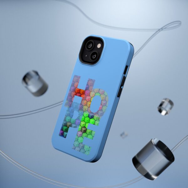 Rainbow Designs "HOPE" On Impact-Resistant Cases For Samsung and iPhone Light Blue - Image 3