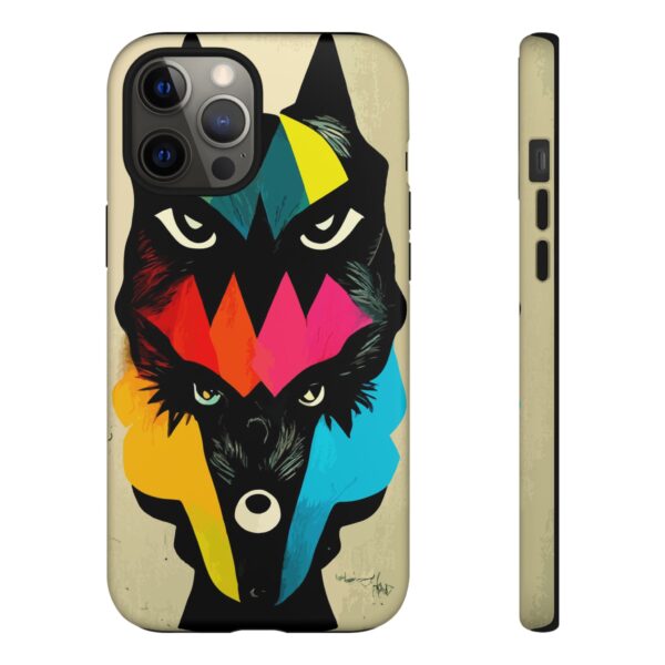 Rainbow Designs Wolf Head On Tough Cases Custom Phone Cases For iPhone Google Pixel and Samsung Series - Image 38