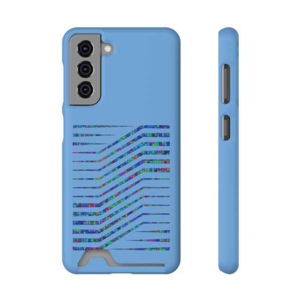 Rainbow Designs On Phone Case With Card Holder For iPhone and Samsung - Image 141