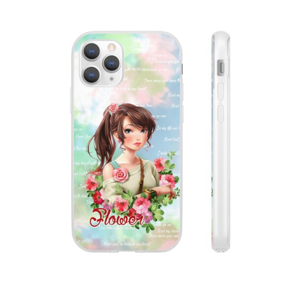 Girl With Flowers Flexi Cases for Samsung and iPhone - Image 37