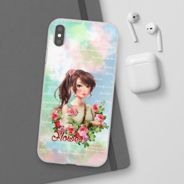 Girl With Flowers Flexi Cases for Samsung and iPhone - Image 24