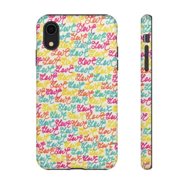 Rainbow Designs Colorful Love Letters On Tough Cases Custom Phone Cases For iPhone Google Pixel and Samsung Series - Image 8