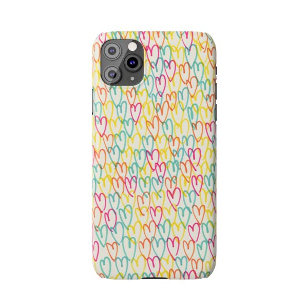 Rainbow Designs Colorful Hearts On Slim Phone Cases Case-Mate Custom Phone Cases For iPhone and Samsung Series - Image 19