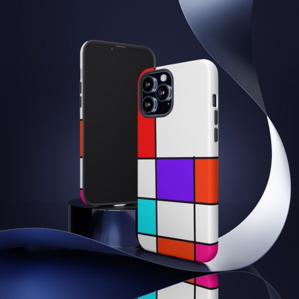 Rainbow Designs Mondrian Art On Tough Cases Custom Phone Cases For iPhone Google Pixel and Samsung Series - Image 54