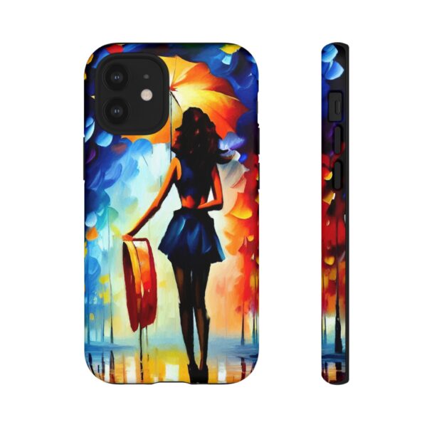 Rainbow Designs Woman With Umbrella On Tough Cases Custom Phone Case For iPhone and Samsung Series - Image 32