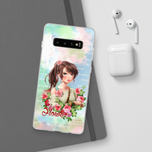 Girl With Flowers Flexi Cases for Samsung and iPhone - Image 33