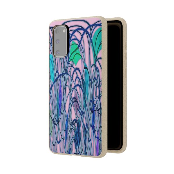 Curved Striped Pattern Biodegradable Cases For IPhone & Samsung  🌿 - Image 54