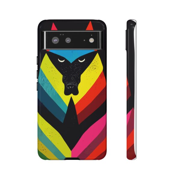 Rainbow Designs Wolf Head On Tough Cases Custom Phone Cases For iPhone Google Pixel and Samsung Series. - Image 71