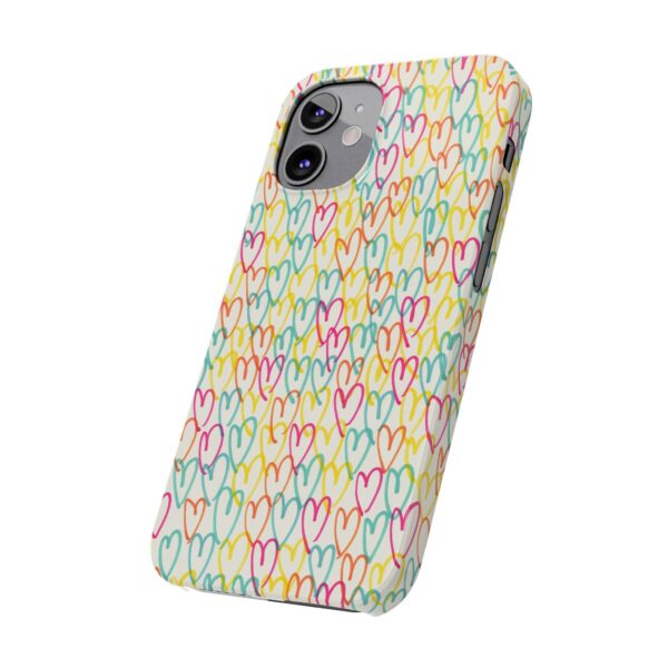 Rainbow Designs Colorful Hearts On Slim Phone Cases Case-Mate Custom Phone Cases For iPhone and Samsung Series - Image 44