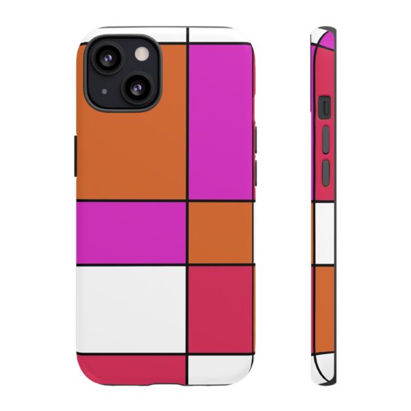 Rainbow Designs Mondrian Art On Tough Cases Custom Phone Cases For iPhone Google Pixel and Samsung Series - Image 41