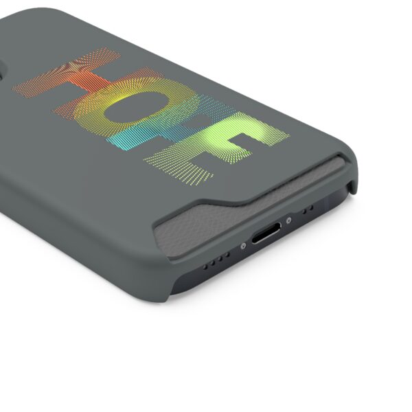 Rainbow Designs "HOPE" On Phone Case With Card Holder For iPhone and Samsung - Image 38