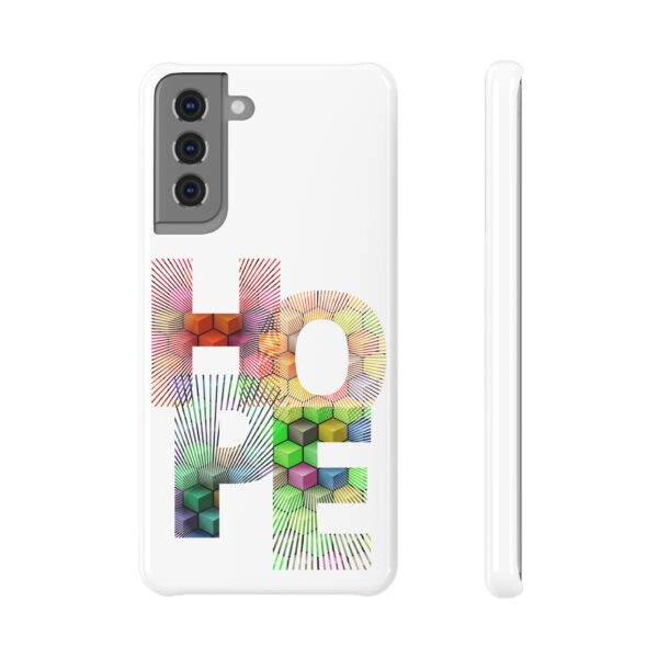 Rainbow Design "HOPE" On Slim Snap Case For Samsung