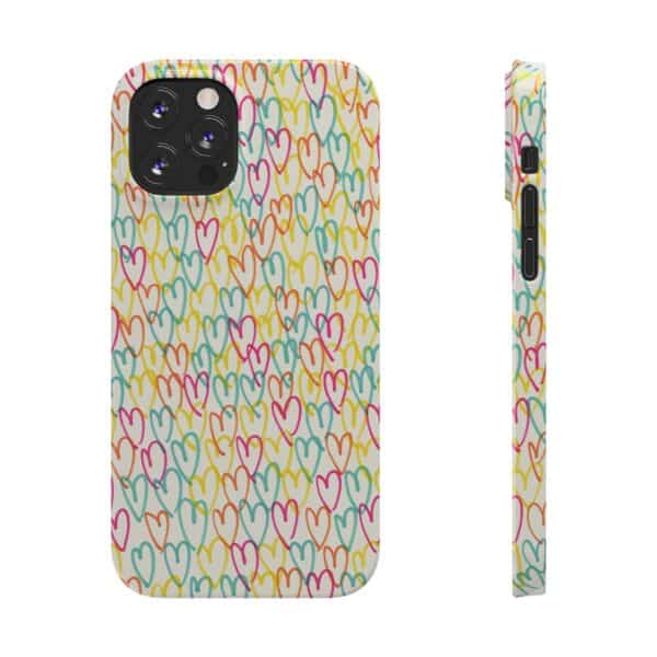 Rainbow Designs Colorful Hearts On Slim Phone Cases Case-Mate Custom Phone Cases For iPhone and Samsung Series - Image 38