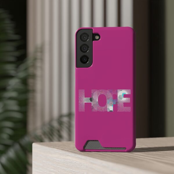 Rainbow Designs "HOPE" On Phone Case With Card Holder For iPhone and Samsung - Image 92