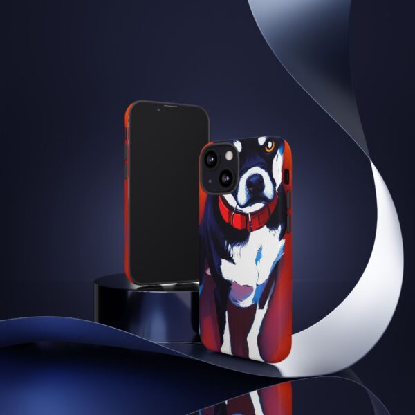 Rainbow Designs Dog Portrait On Tough Cases Custom Phone Cases For iPhone Google Pixel and Samsung Series. - Image 46