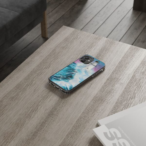 Crashing Waves Clear Case 🌊 for the enchanting iPhone 14! 📱✨ - Image 26