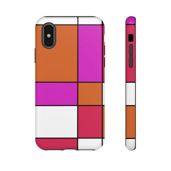 Rainbow Designs Mondrian Art On Tough Cases Custom Phone Cases For iPhone Google Pixel and Samsung Series - Image 5