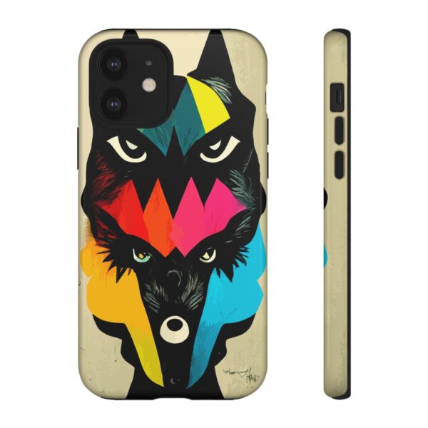 Rainbow Designs Wolf Head On Tough Cases Custom Phone Cases For iPhone Google Pixel and Samsung Series - Image 33