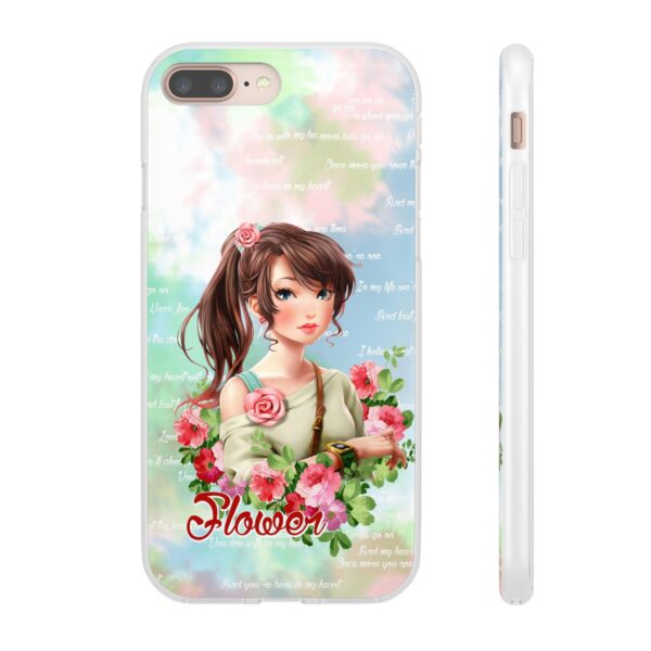 Girl With Flowers Flexi Cases for Samsung and iPhone - Image 91