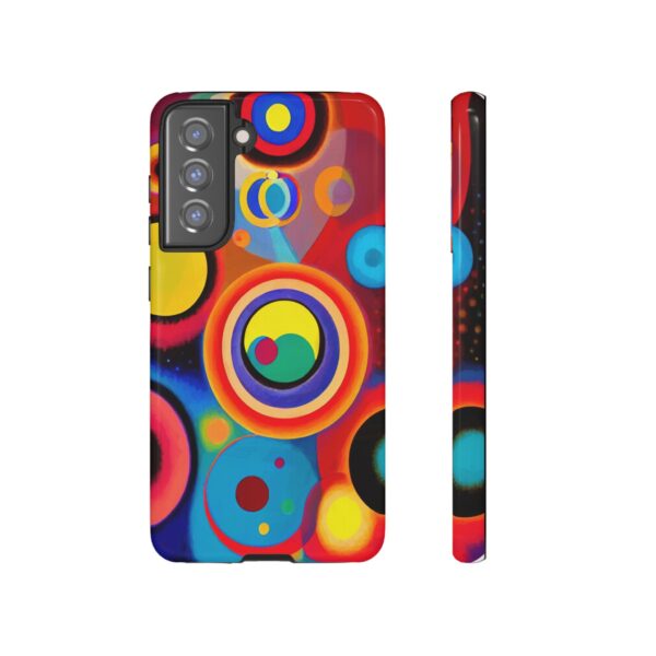 Rainbow Designs Circles in Circles On Tough Cases Custom Phone Cases For iPhone Google Pixel and Samsung Series - Image 79