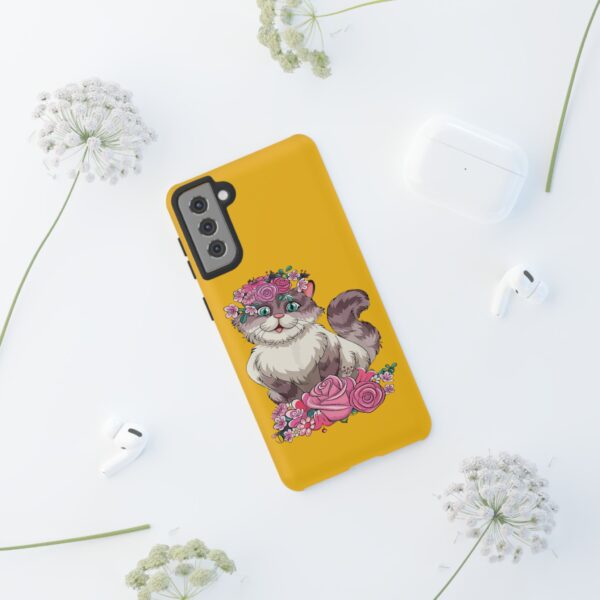 Rainbow Designs Cute Cat On Tough Cases Custom Phone Cases For iPhone Google Pixel and Samsung Series - Image 62