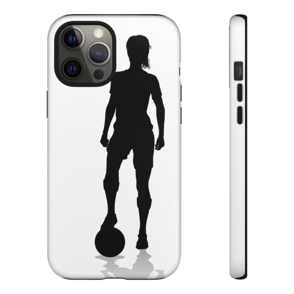 Silhouette Football Player Women Tough Cases Custom Phone Cases For iPhone Google Pixel and Samsung Series - Image 32