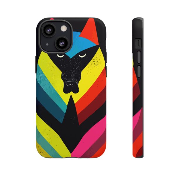 Rainbow Designs Wolf Head On Tough Cases Custom Phone Cases For iPhone Google Pixel and Samsung Series. - Image 45