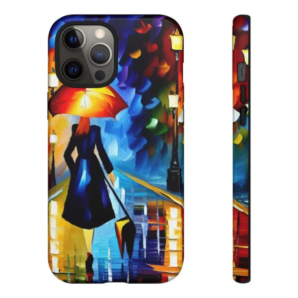 Rainbow Designs Woman With Umbrella On Tough Cases Custom Phone Case For iPhone and Samsung Series - Image 37