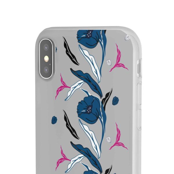 Rainbow Designs Blue Poppies On Flexi Cases Custom Phone Cases For iPhone and Samsung Series - Image 23