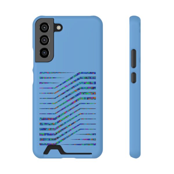 Rainbow Designs On Phone Case With Card Holder For iPhone and Samsung - Image 93