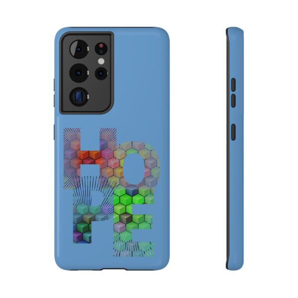 Rainbow Designs "HOPE" On Impact-Resistant Cases For Samsung and iPhone Light Blue - Image 29