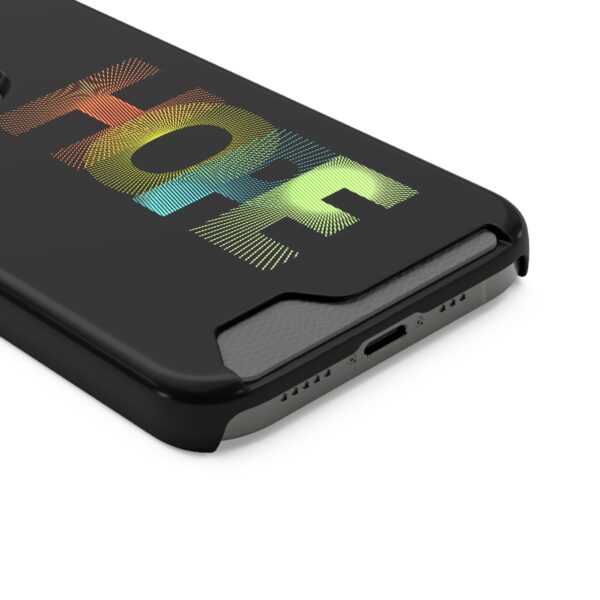 Rainbow Designs "HOPE" On Phone Case With Card Holder For iPhone and Samsung - Image 122