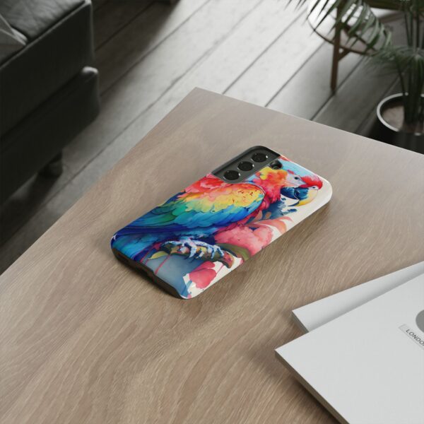 Rainbow Designs An Almost Normal Parrot On Tough Cases Custom Phone Cases For iPhone Google Pixel and Samsung Series - Image 2