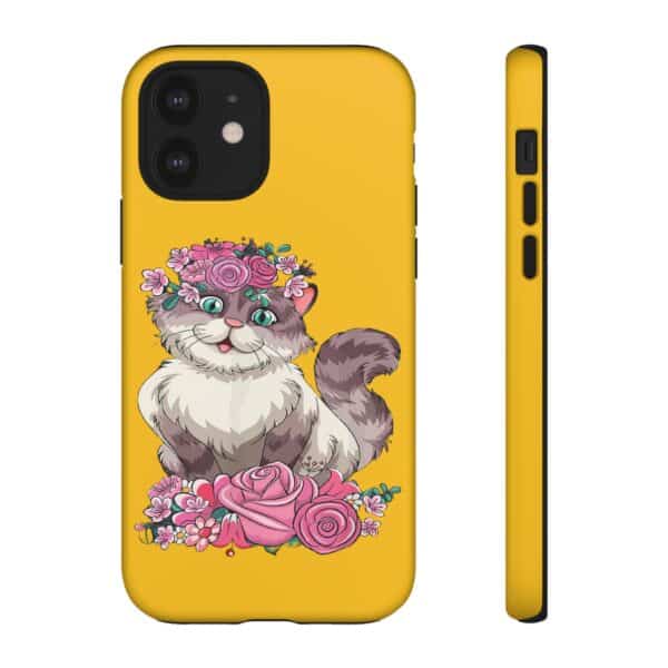 Rainbow Designs Cute Cat On Tough Cases Custom Phone Cases For iPhone Google Pixel and Samsung Series - Image 34