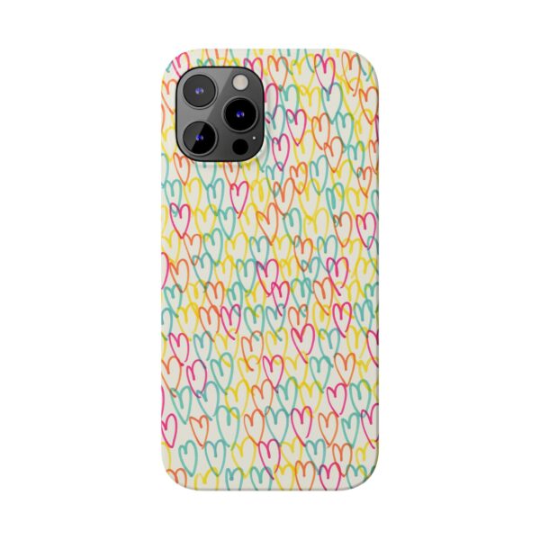 Rainbow Designs Colorful Hearts On Slim Phone Cases Case-Mate Custom Phone Cases For iPhone and Samsung Series - Image 47