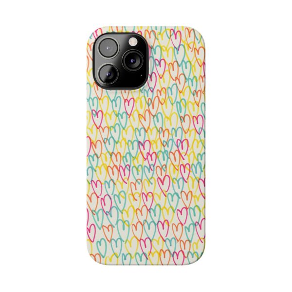 Rainbow Designs Colorful Hearts On Slim Phone Cases Case-Mate Custom Phone Cases For iPhone and Samsung Series - Image 35