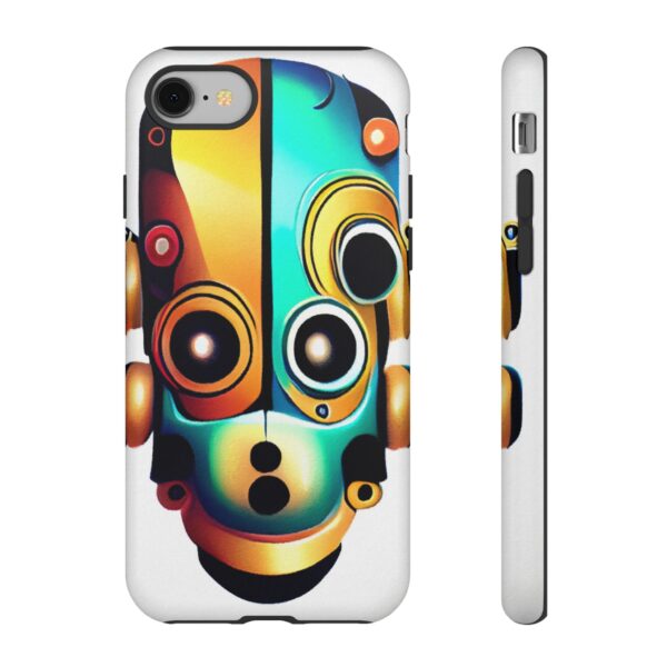 Rainbow Designs Robot On Tough Cases Custom Phone Cases For iPhone Google Pixel and Samsung Series - Image 2