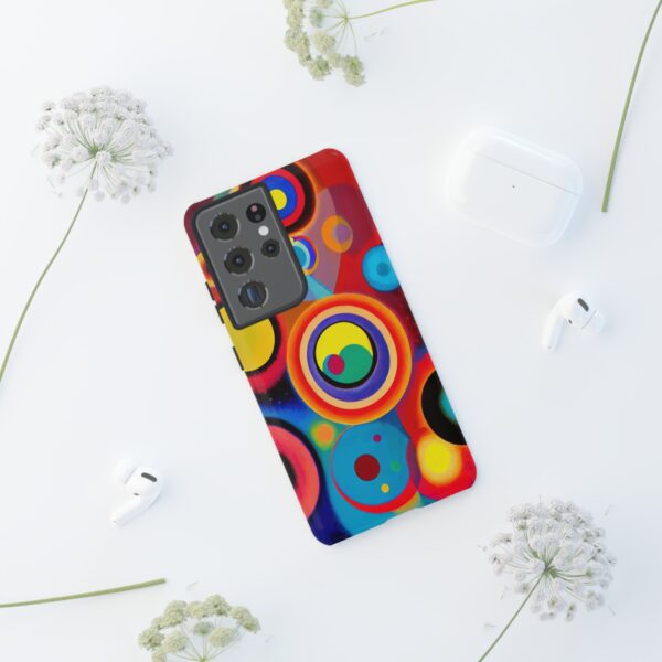 Rainbow Designs Circles in Circles On Tough Cases Custom Phone Cases For iPhone Google Pixel and Samsung Series - Image 64