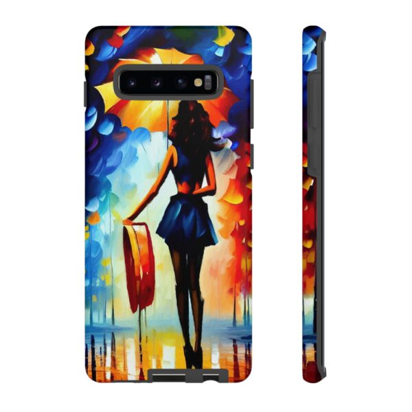 Rainbow Designs Woman With Umbrella On Tough Cases Custom Phone Case For iPhone and Samsung Series - Image 17