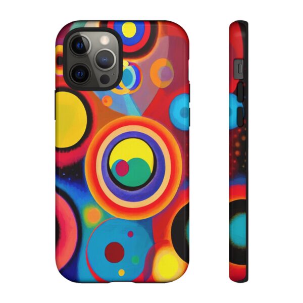 Rainbow Designs Circles in Circles On Tough Cases Custom Phone Cases For iPhone Google Pixel and Samsung Series - Image 35