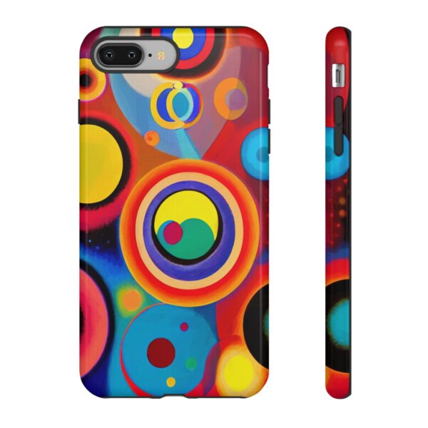 Rainbow Designs Circles in Circles On Tough Cases Custom Phone Cases For iPhone Google Pixel and Samsung Series - Image 3