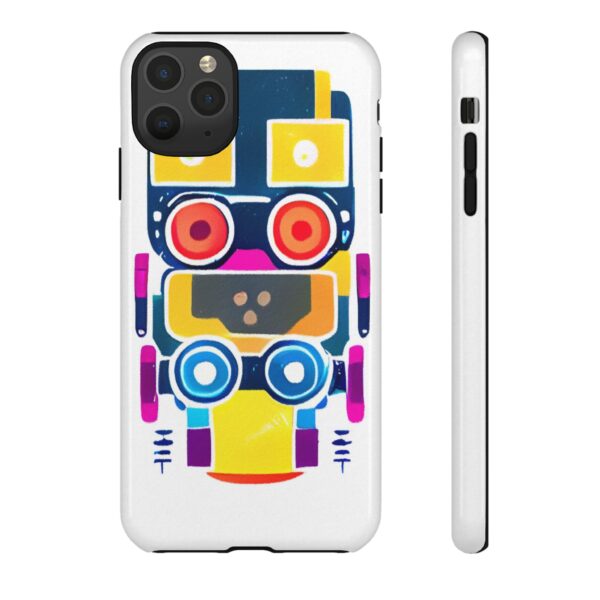 Rainbow Designs Robot On Tough Cases Custom Phone Cases For iPhone Google Pixel and Samsung Series - Image 23