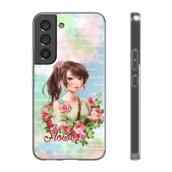 Girl With Flowers Flexi Cases for Samsung and iPhone - Image 176