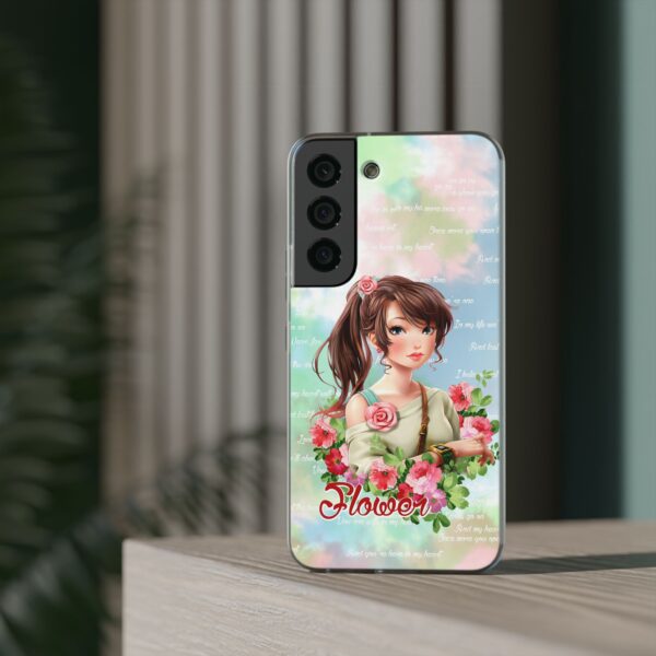 Girl With Flowers Flexi Cases for Samsung and iPhone - Image 178