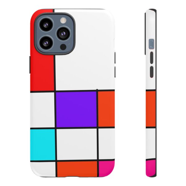 Rainbow Designs Mondrian Art On Tough Cases Custom Phone Cases For iPhone Google Pixel and Samsung Series - Image 53