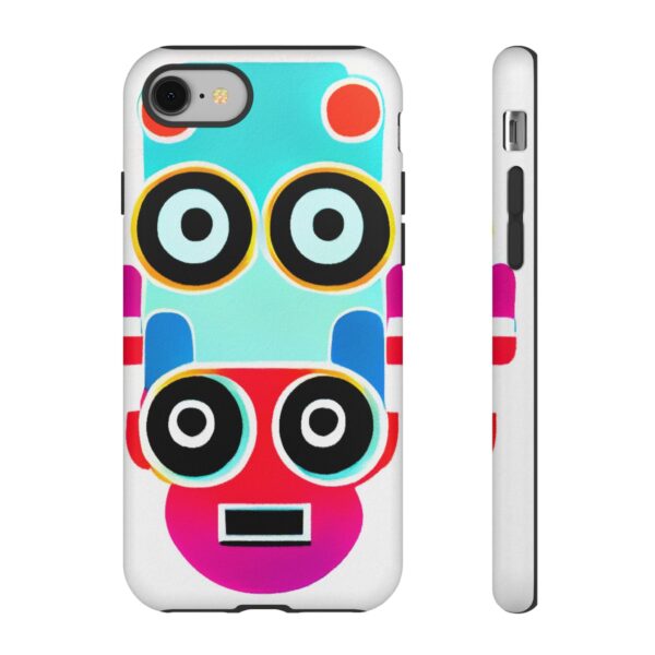 Rainbow Designs Robot On Tough Cases Custom Phone Cases For iPhone Google Pixel and Samsung Series - Image 2