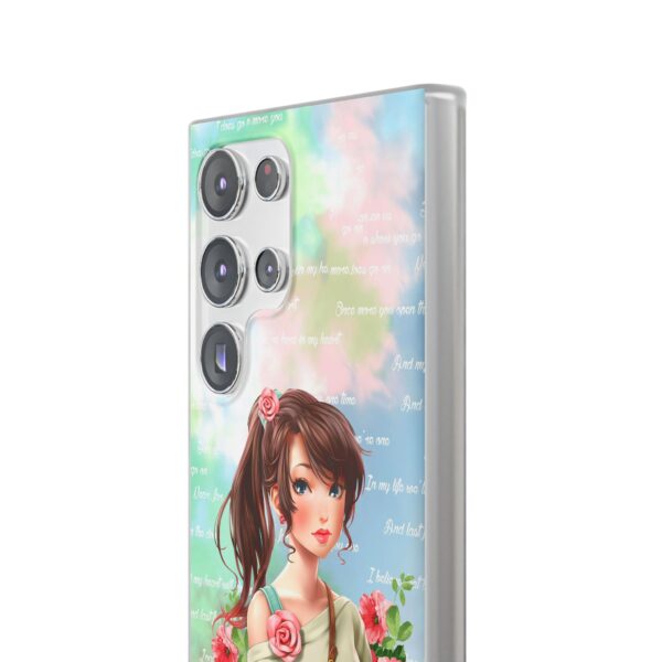 Girl With Flowers Flexi Cases for Samsung and iPhone - Image 222