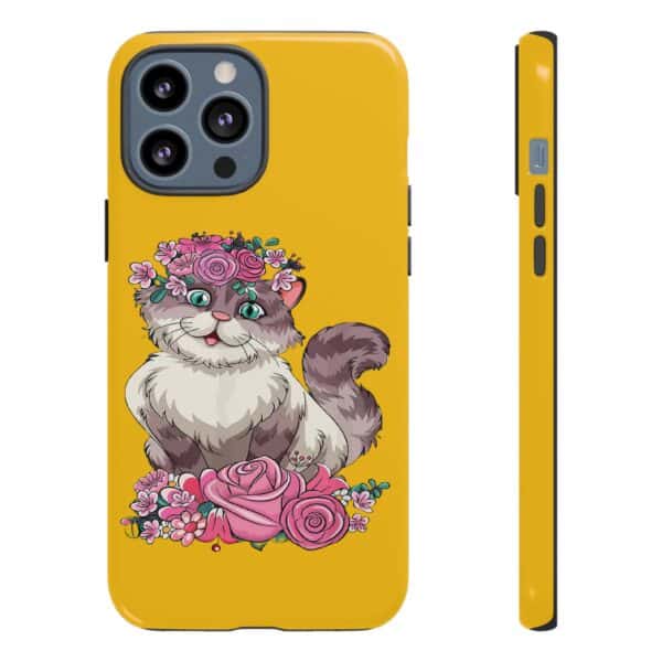 Rainbow Designs Cute Cat On Tough Cases Custom Phone Cases For iPhone Google Pixel and Samsung Series - Image 51